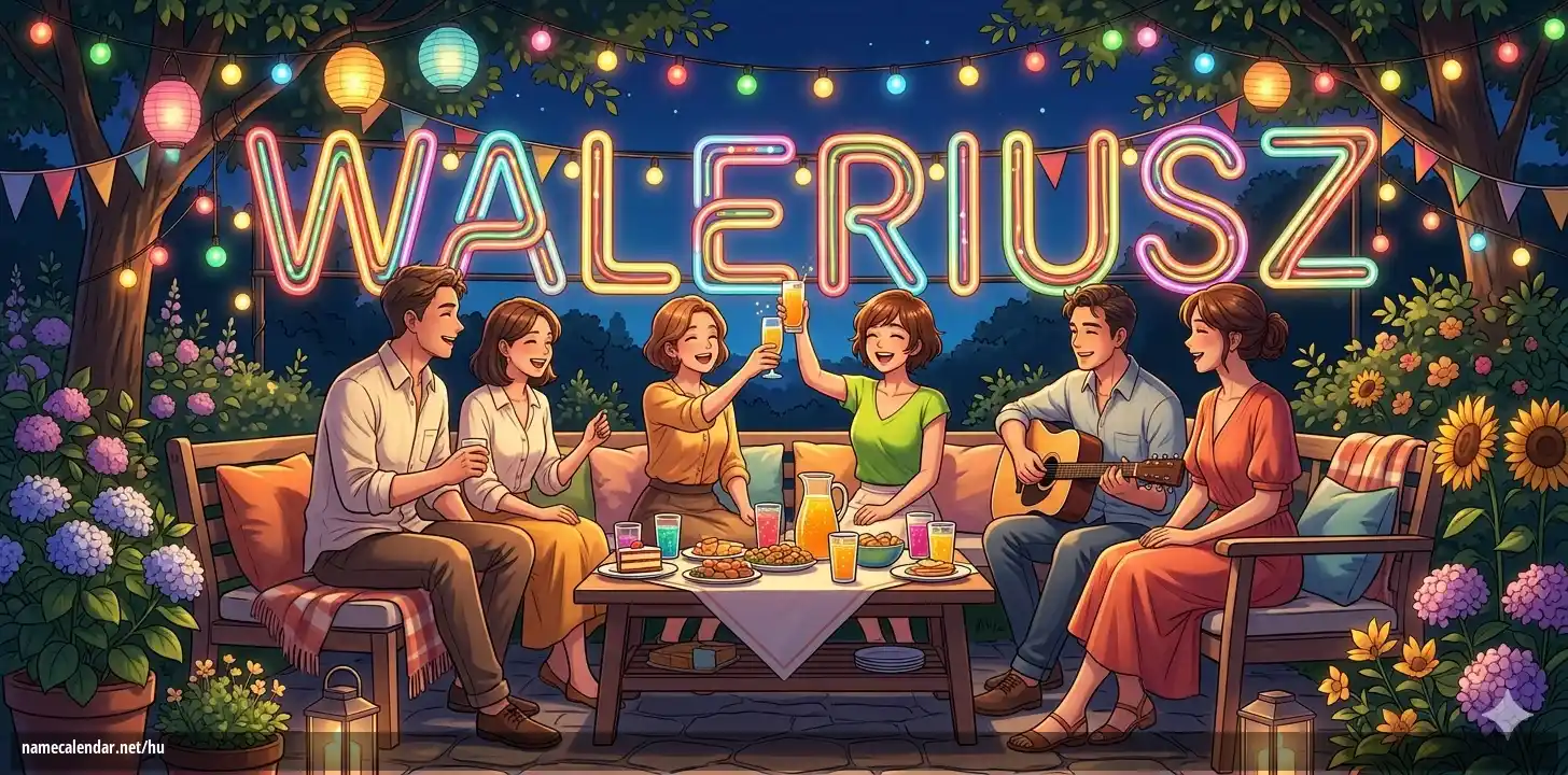 Névnap és név megünneplése - Waleriusz