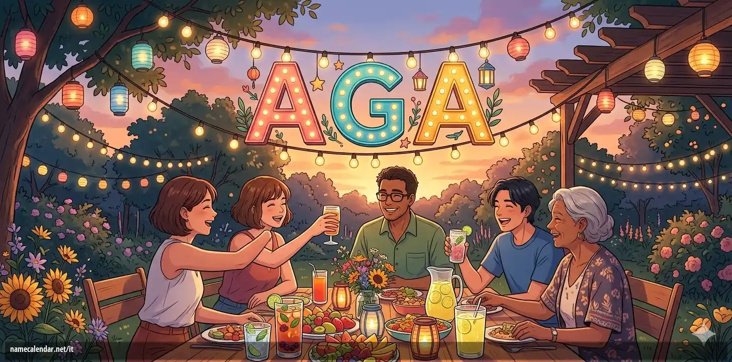 Celebrazione dell'onomastico e del nome - Aga