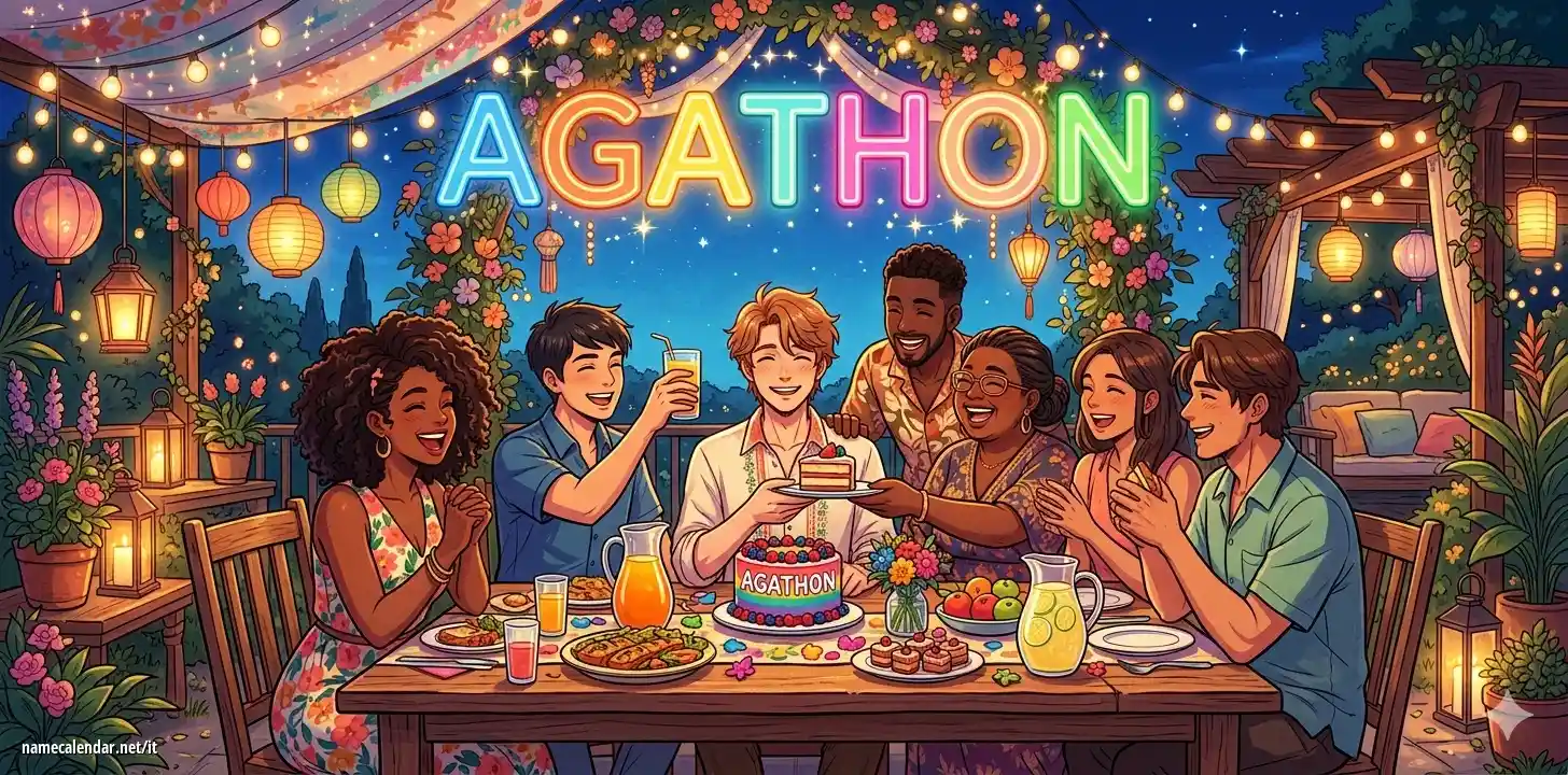 Celebrazione dell'onomastico e del nome - Agathon