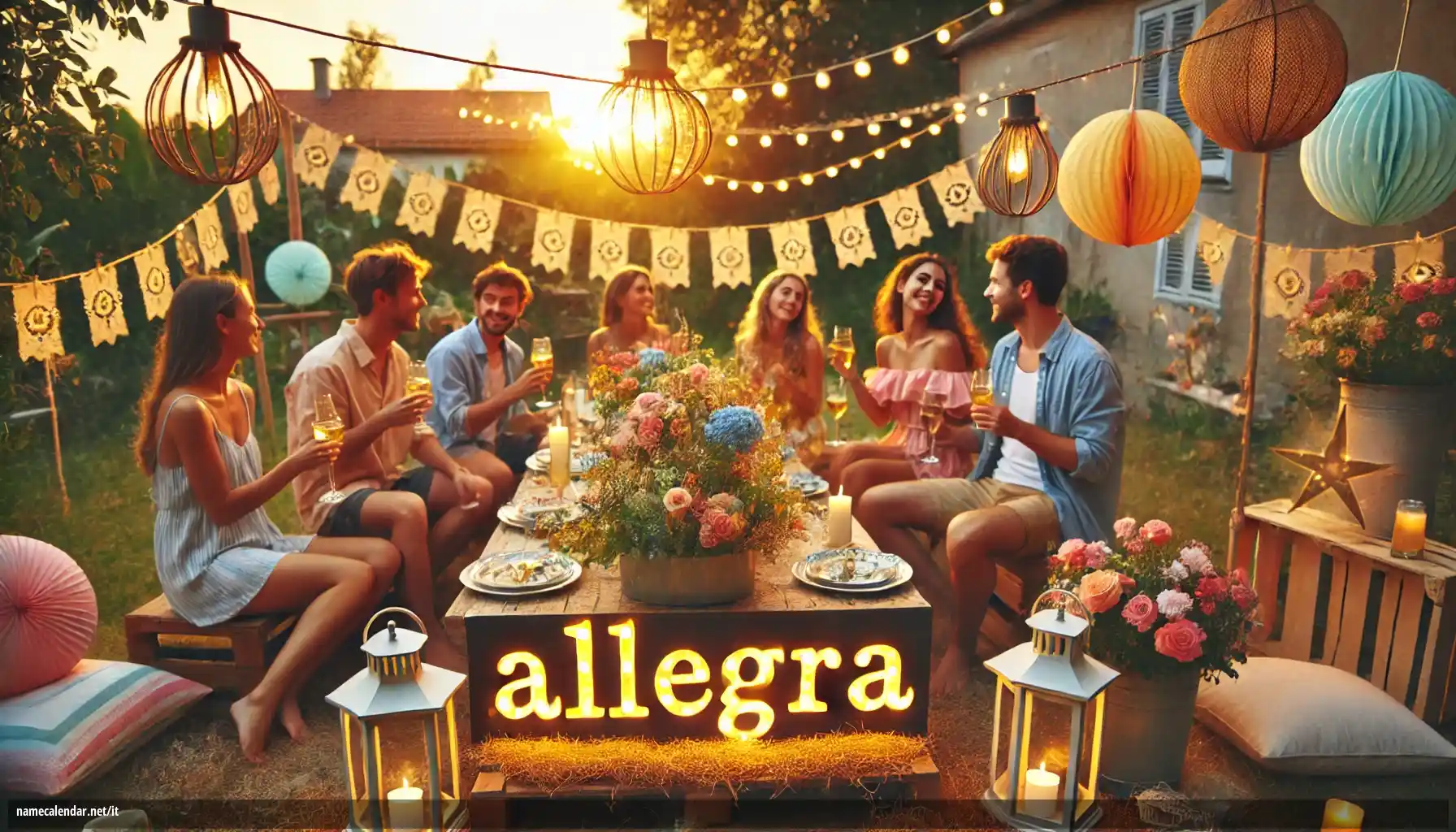 Celebrazione dell'onomastico e del nome - Allegra