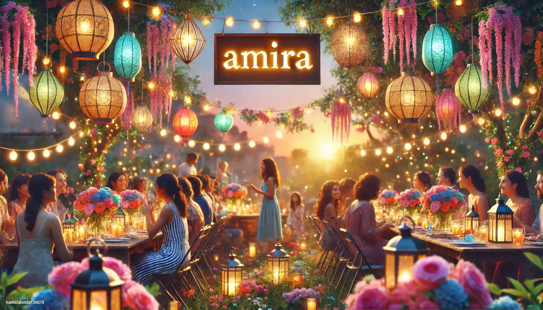 Celebrazione dell'onomastico e del nome - Amira