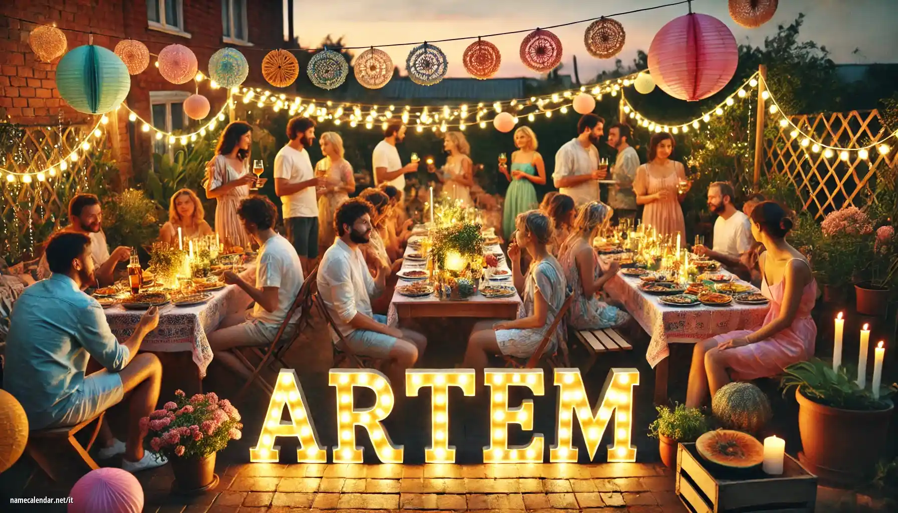 Celebrazione dell'onomastico e del nome - Artem