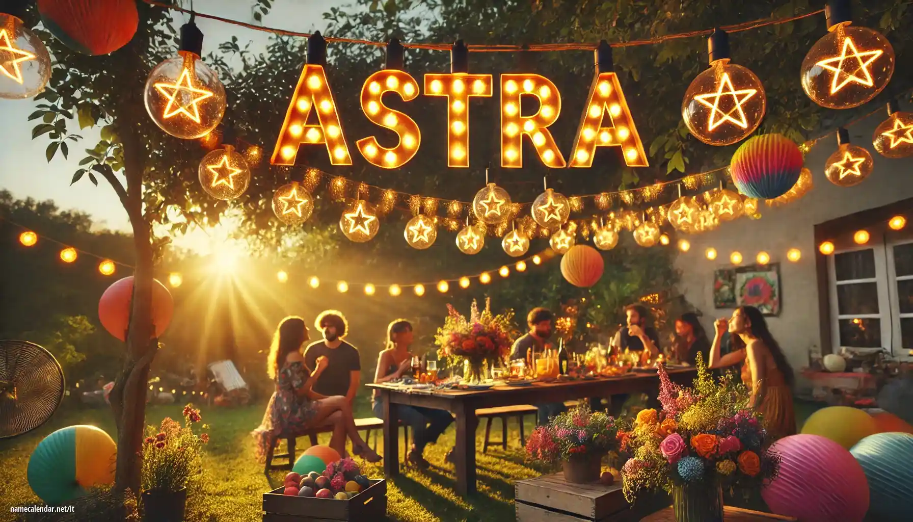 Celebrazione dell'onomastico e del nome - Astra