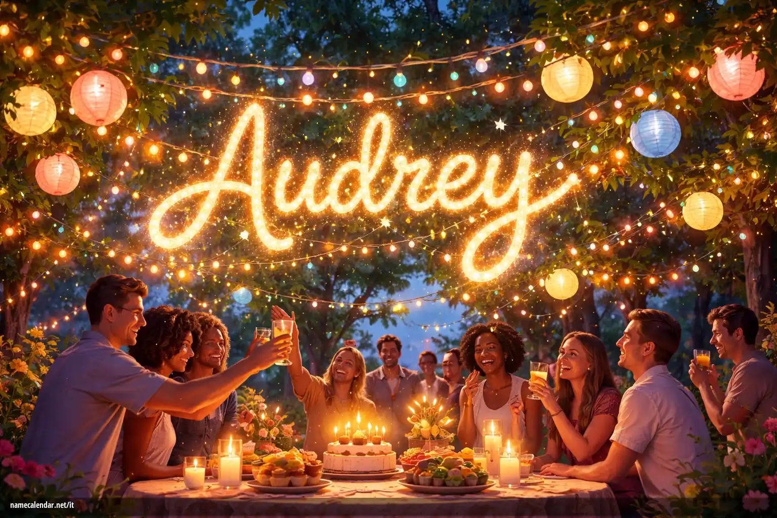 Celebrazione dell'onomastico e del nome - Audrey