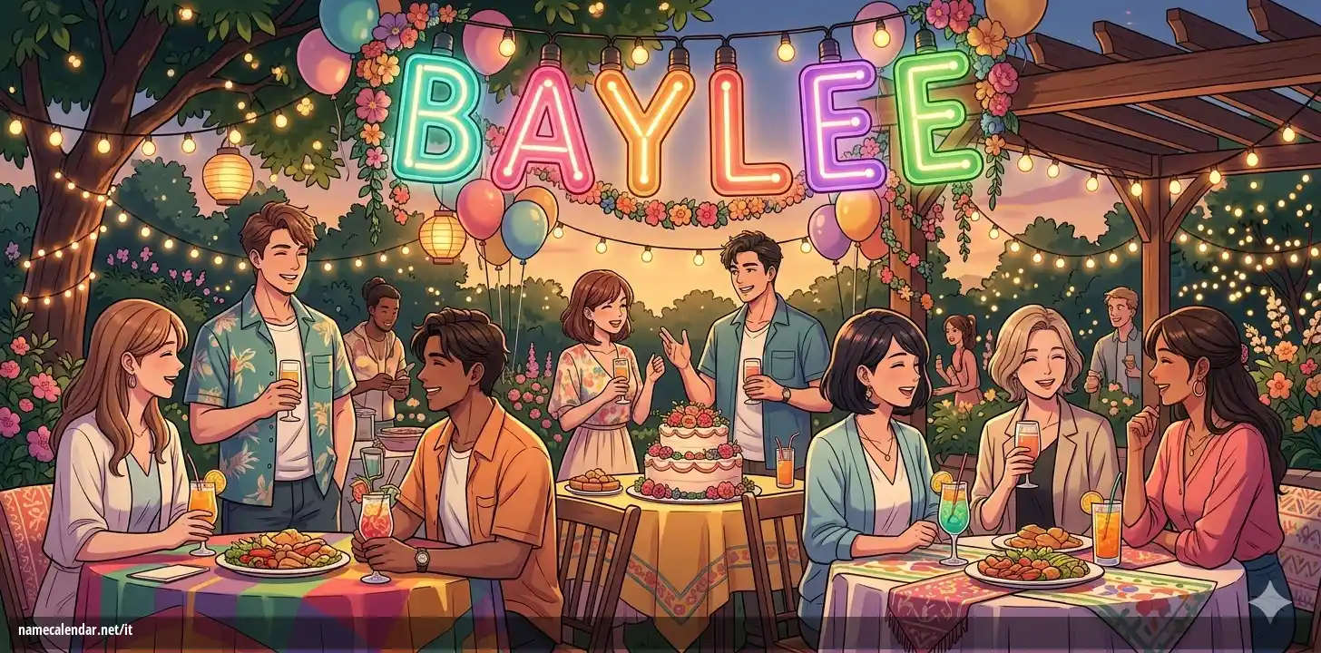 Celebrazione dell'onomastico e del nome - Baylee