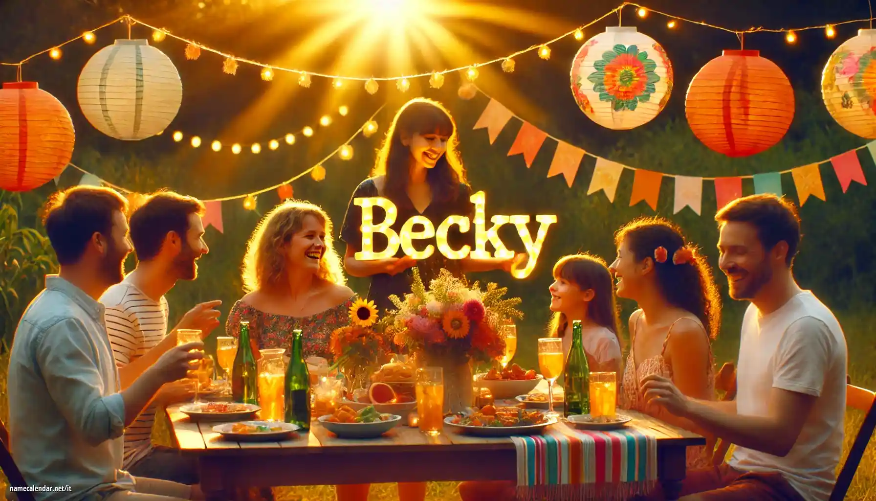 Celebrazione dell'onomastico e del nome - Becky
