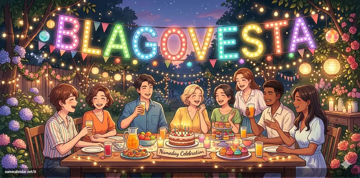 Celebrazione dell'onomastico e del nome - Blagovesta