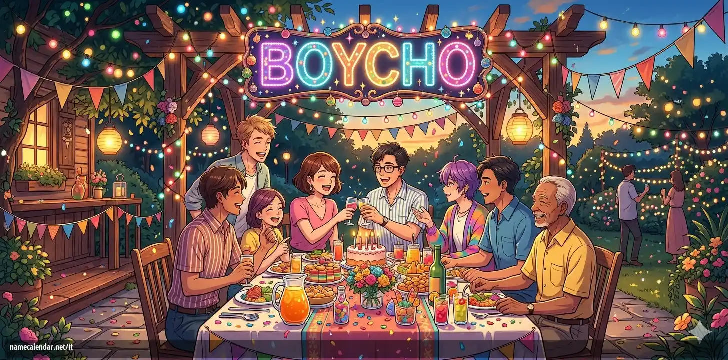 Celebrazione dell'onomastico e del nome - Boycho