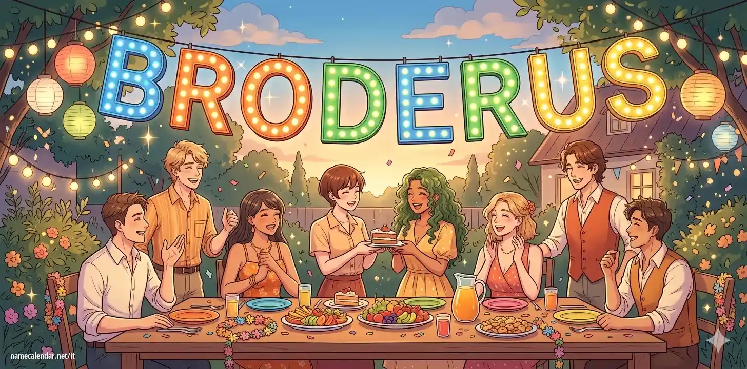 Celebrazione dell'onomastico e del nome - Broderus