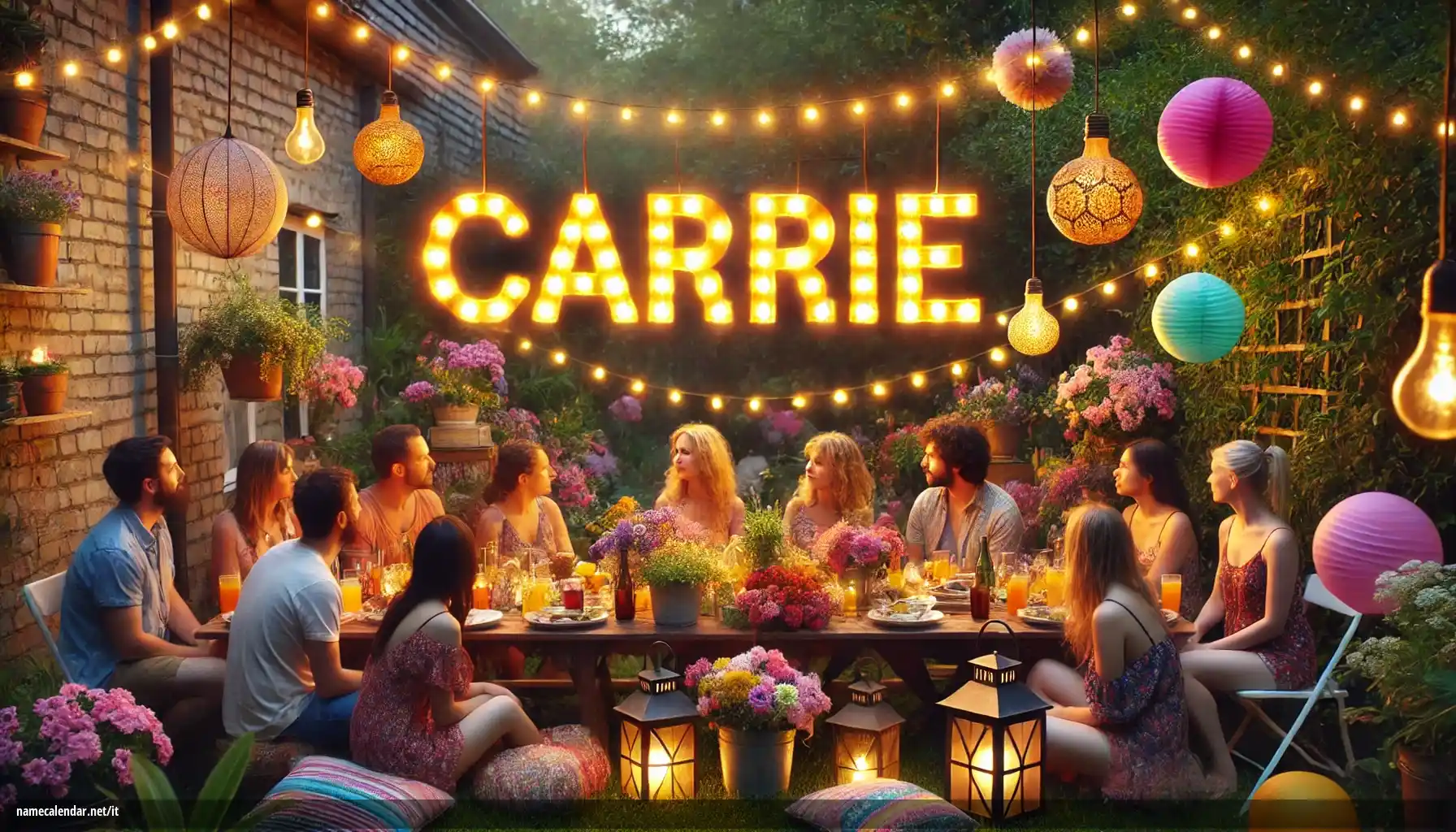 Celebrazione dell'onomastico e del nome - Carrie