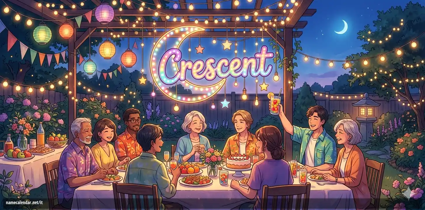 Celebrazione dell'onomastico e del nome - Crescent
