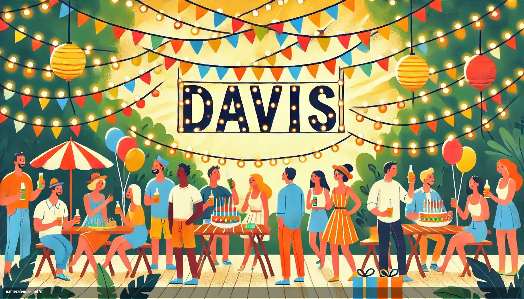 Celebrazione dell'onomastico e del nome - Davis