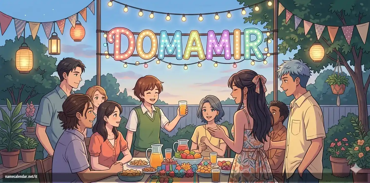 Celebrazione dell'onomastico e del nome - Domamir