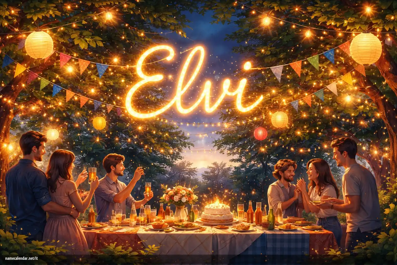 Celebrazione dell'onomastico e del nome - Elvi