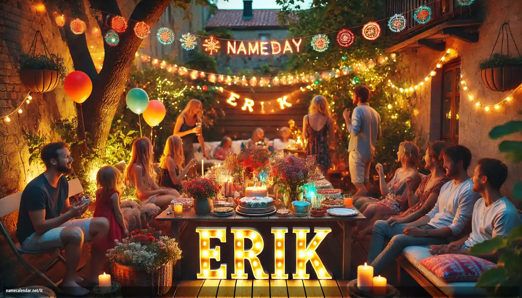 Celebrazione dell'onomastico e del nome - Erik
