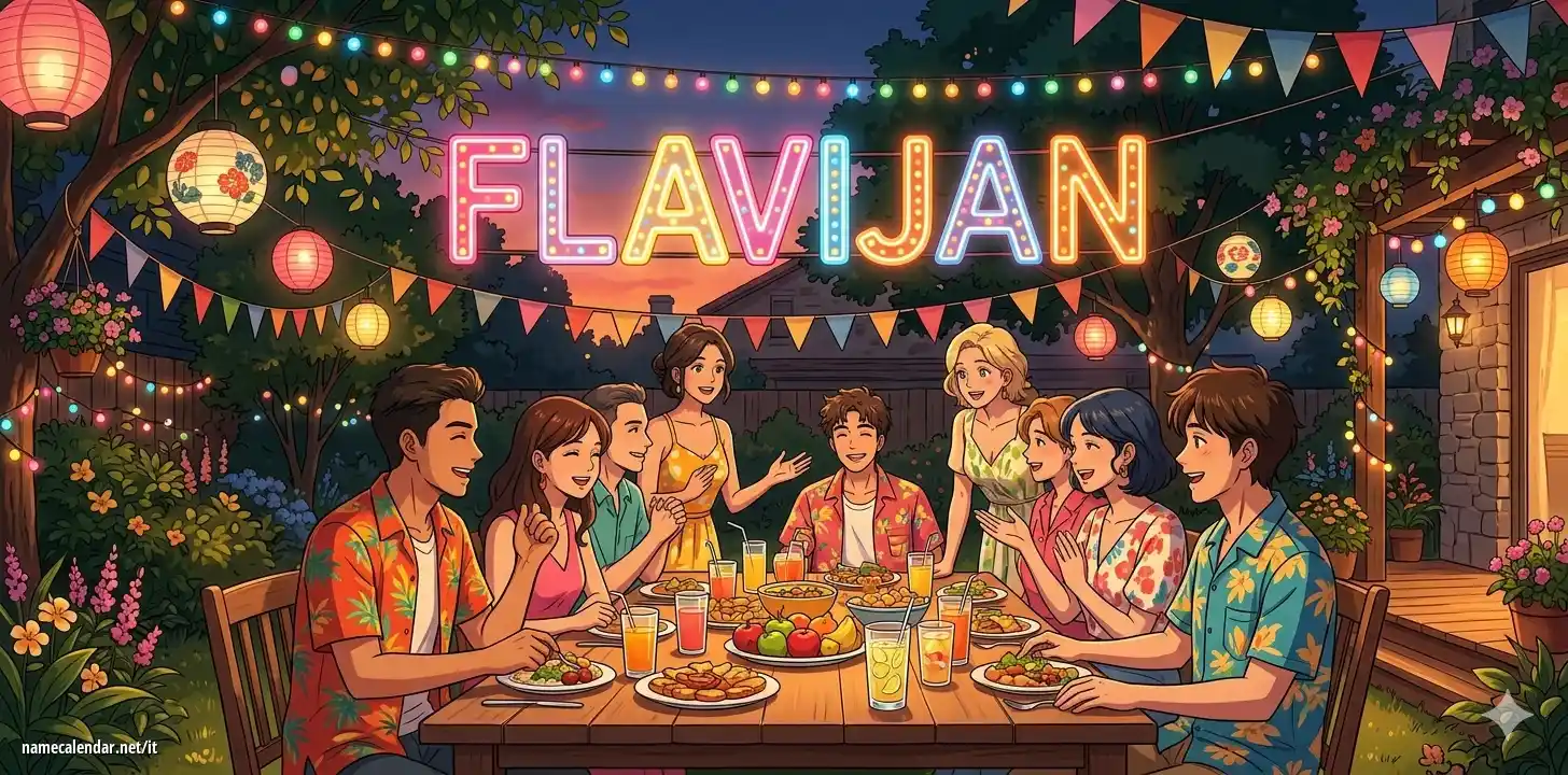 Celebrazione dell'onomastico e del nome - Flavijan
