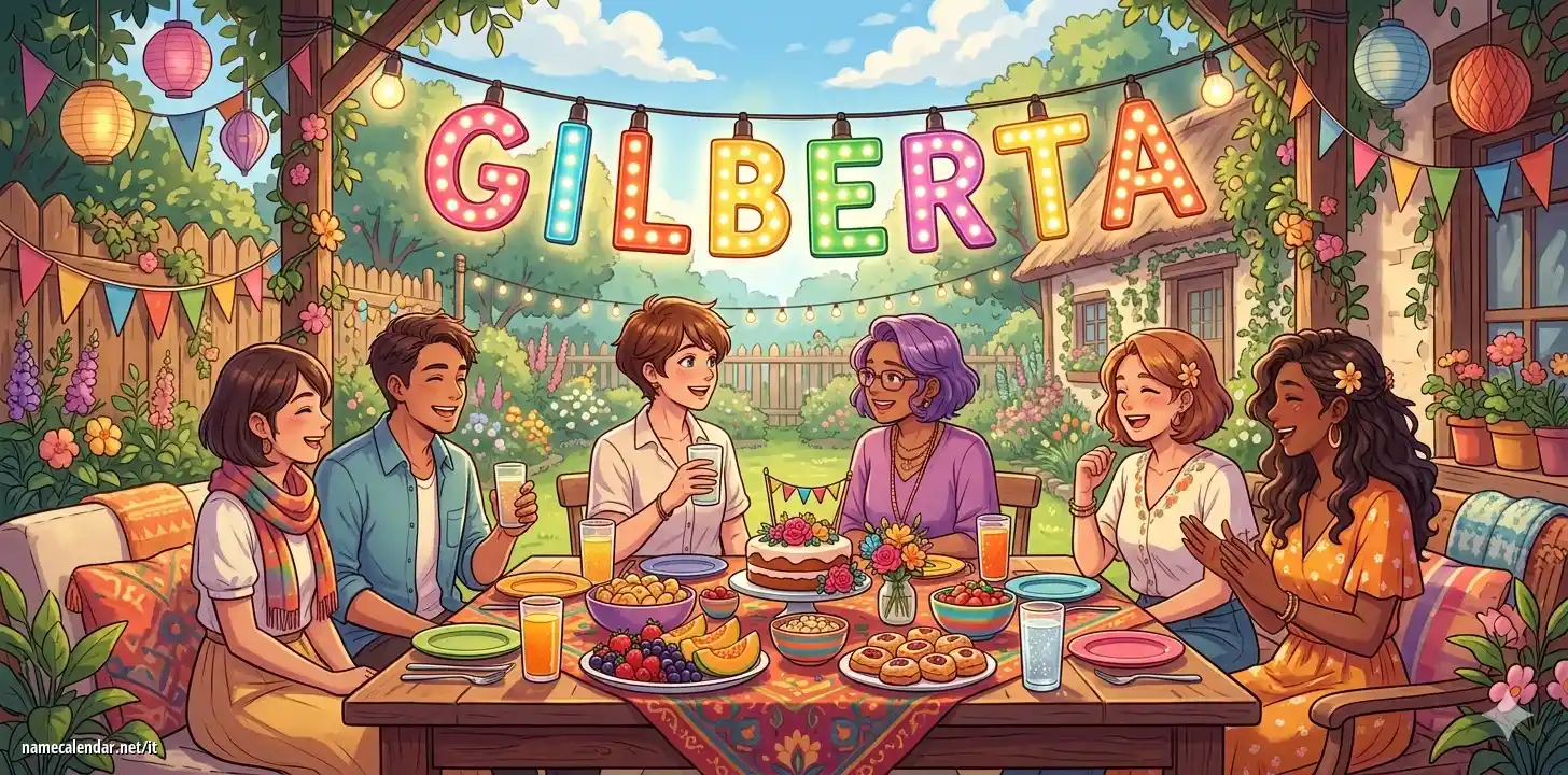 Celebrazione dell'onomastico e del nome - Gilberta