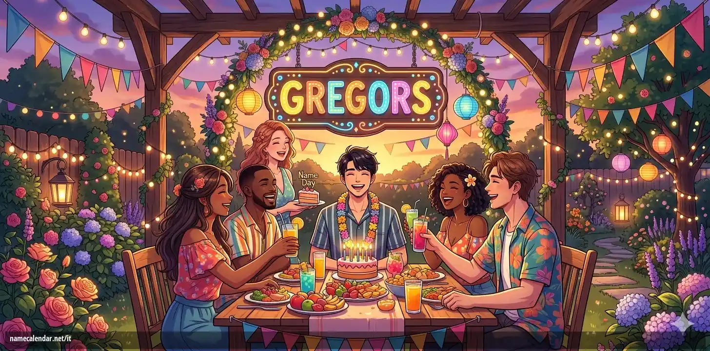 Celebrazione dell'onomastico e del nome - Gregors
