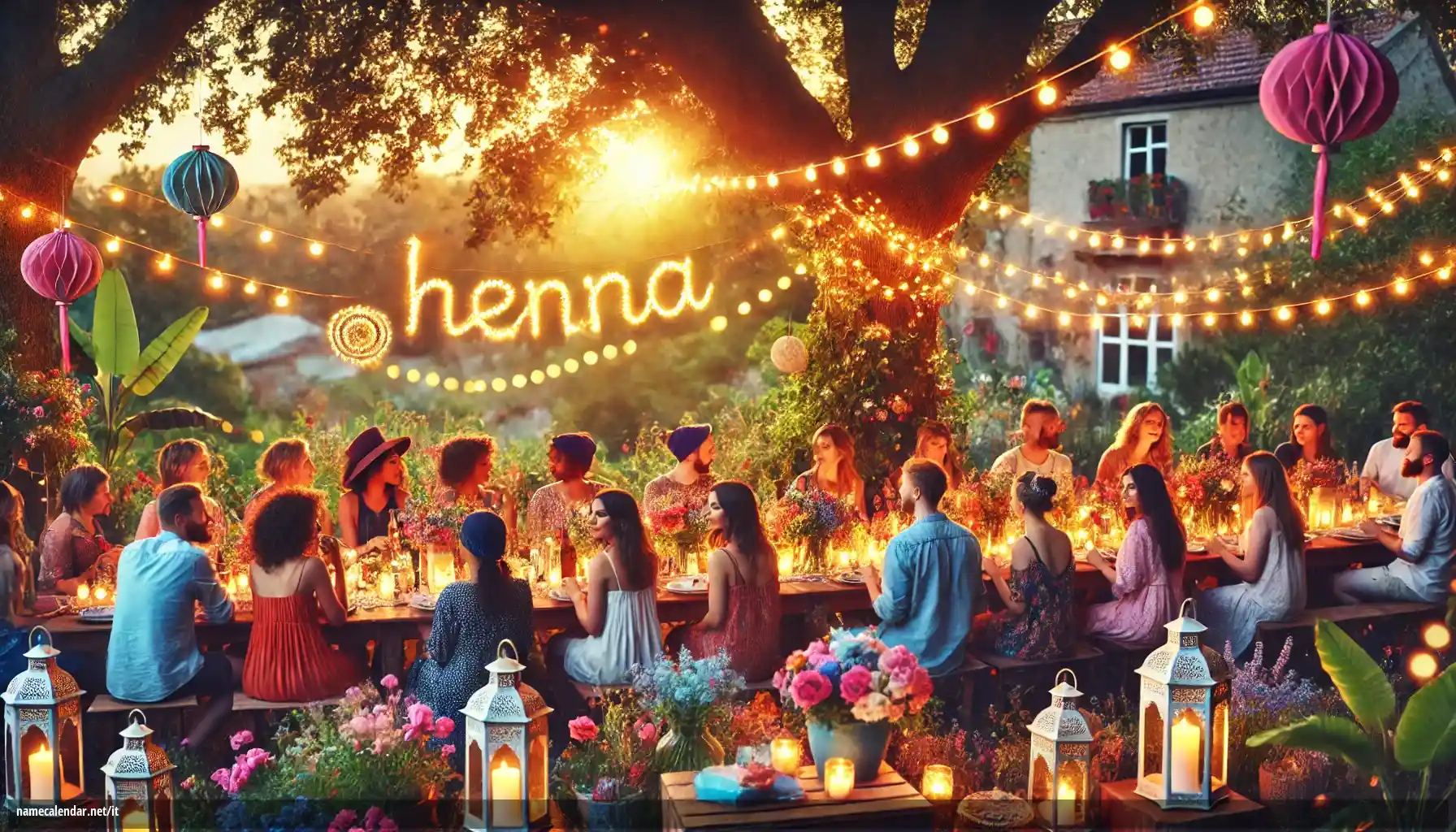 Celebrazione dell'onomastico e del nome - Henna