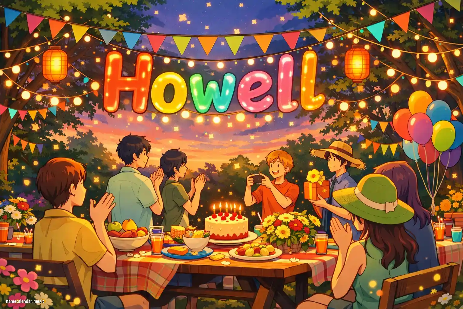 Celebrazione dell'onomastico e del nome - Howell