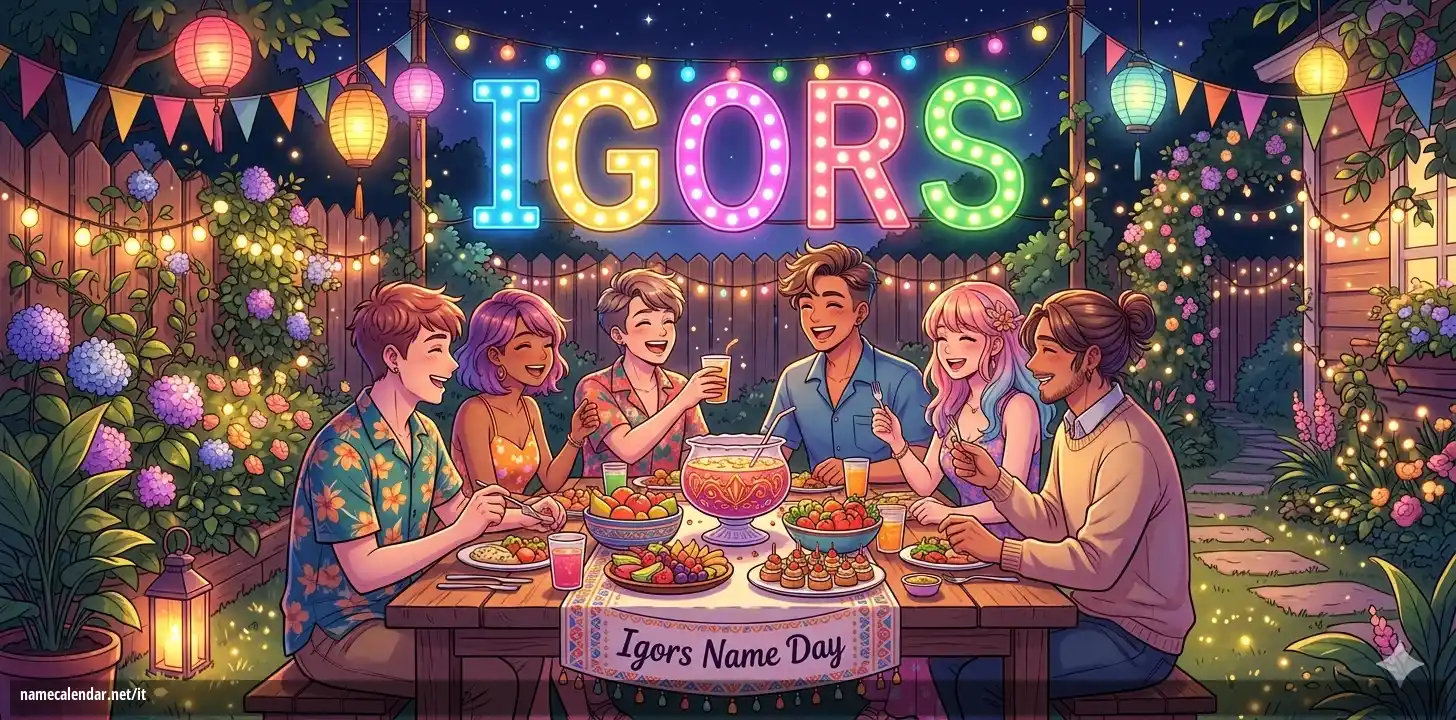 Celebrazione dell'onomastico e del nome - Igors