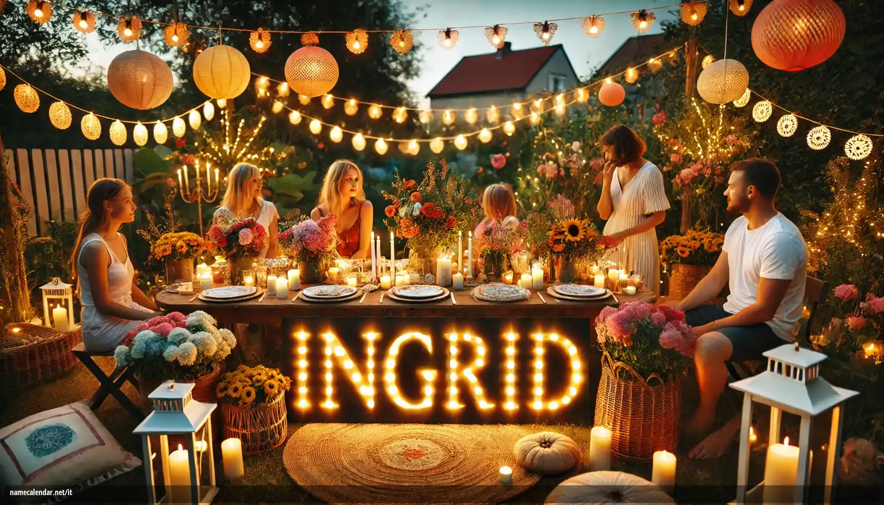 Celebrazione dell'onomastico e del nome - Ingrid