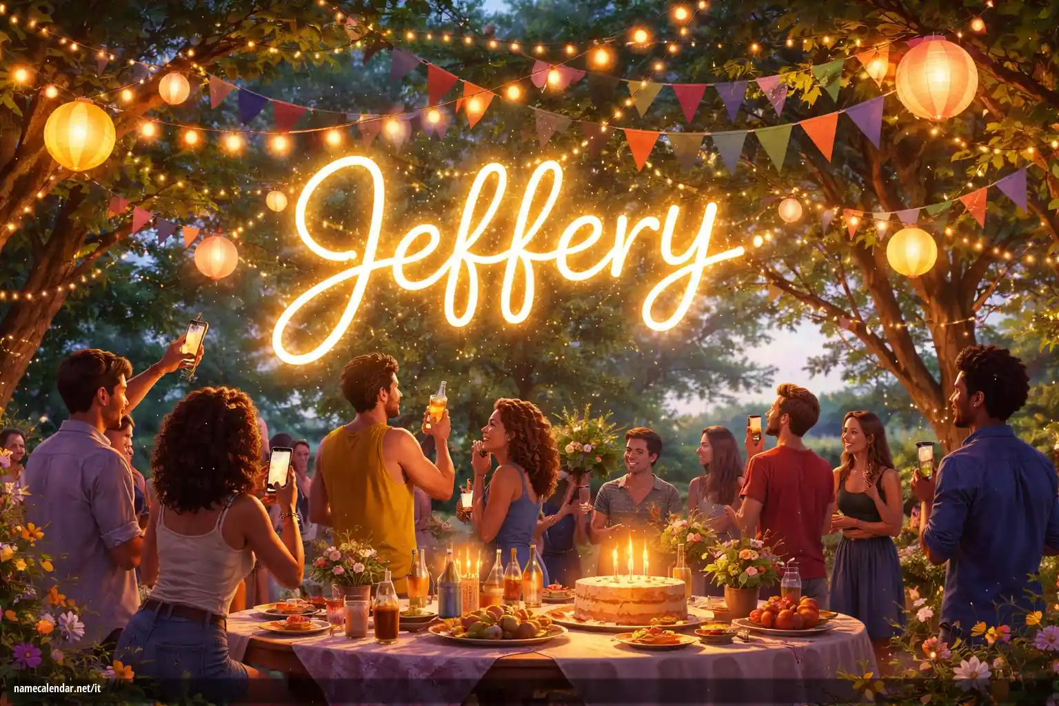 Celebrazione dell'onomastico e del nome - Jeffery