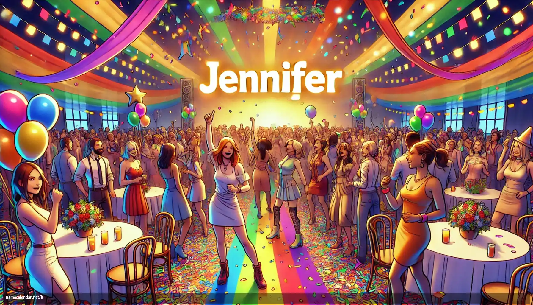 Celebrazione dell'onomastico e del nome - Jennifer