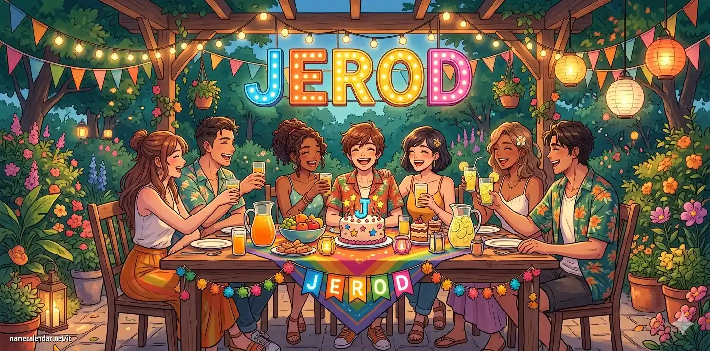 Celebrazione dell'onomastico e del nome - Jerod