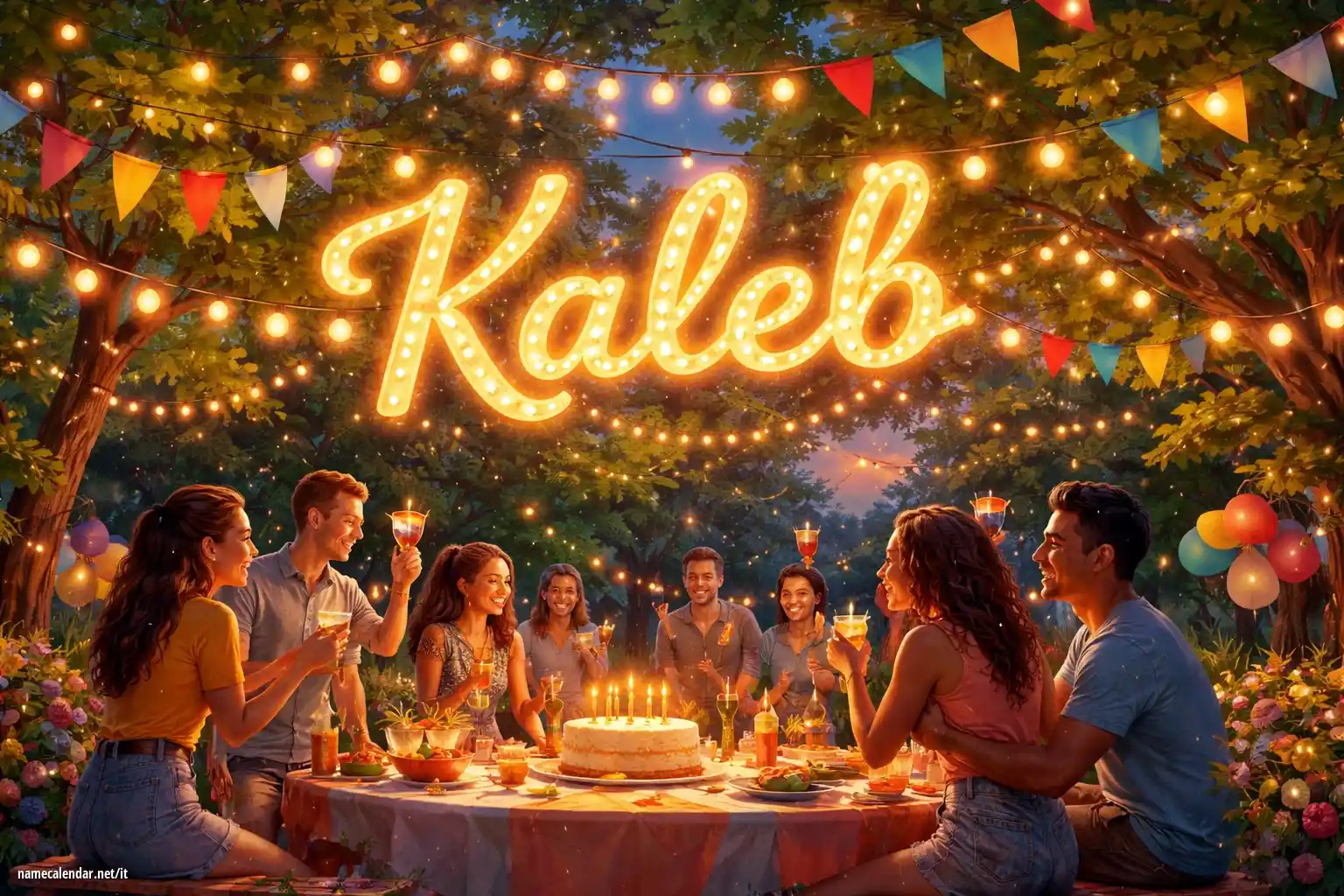 Celebrazione dell'onomastico e del nome - Kaleb