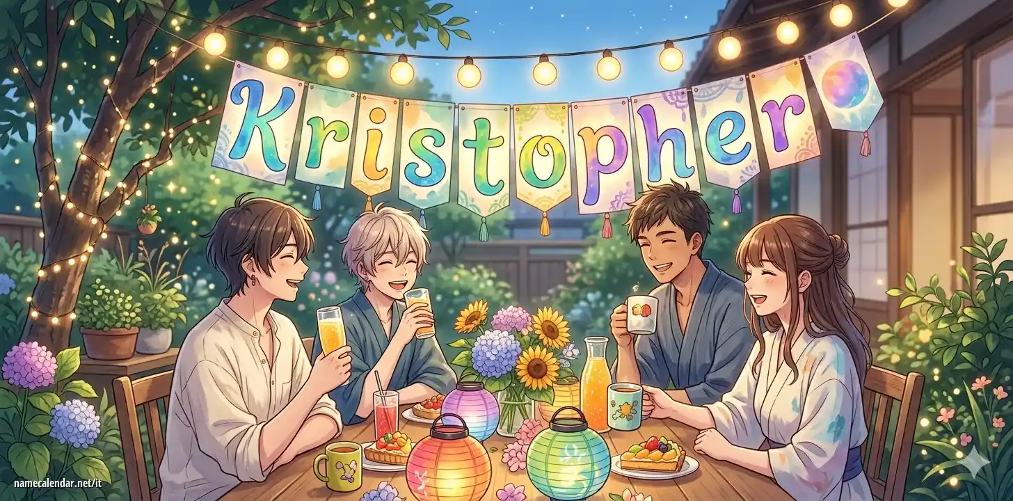 Celebrazione dell'onomastico e del nome - Kristopher