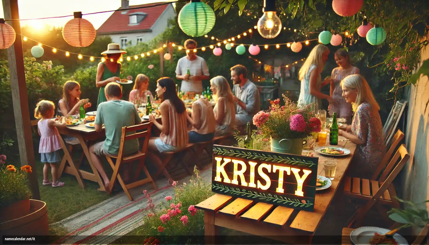 Celebrazione dell'onomastico e del nome - Kristy