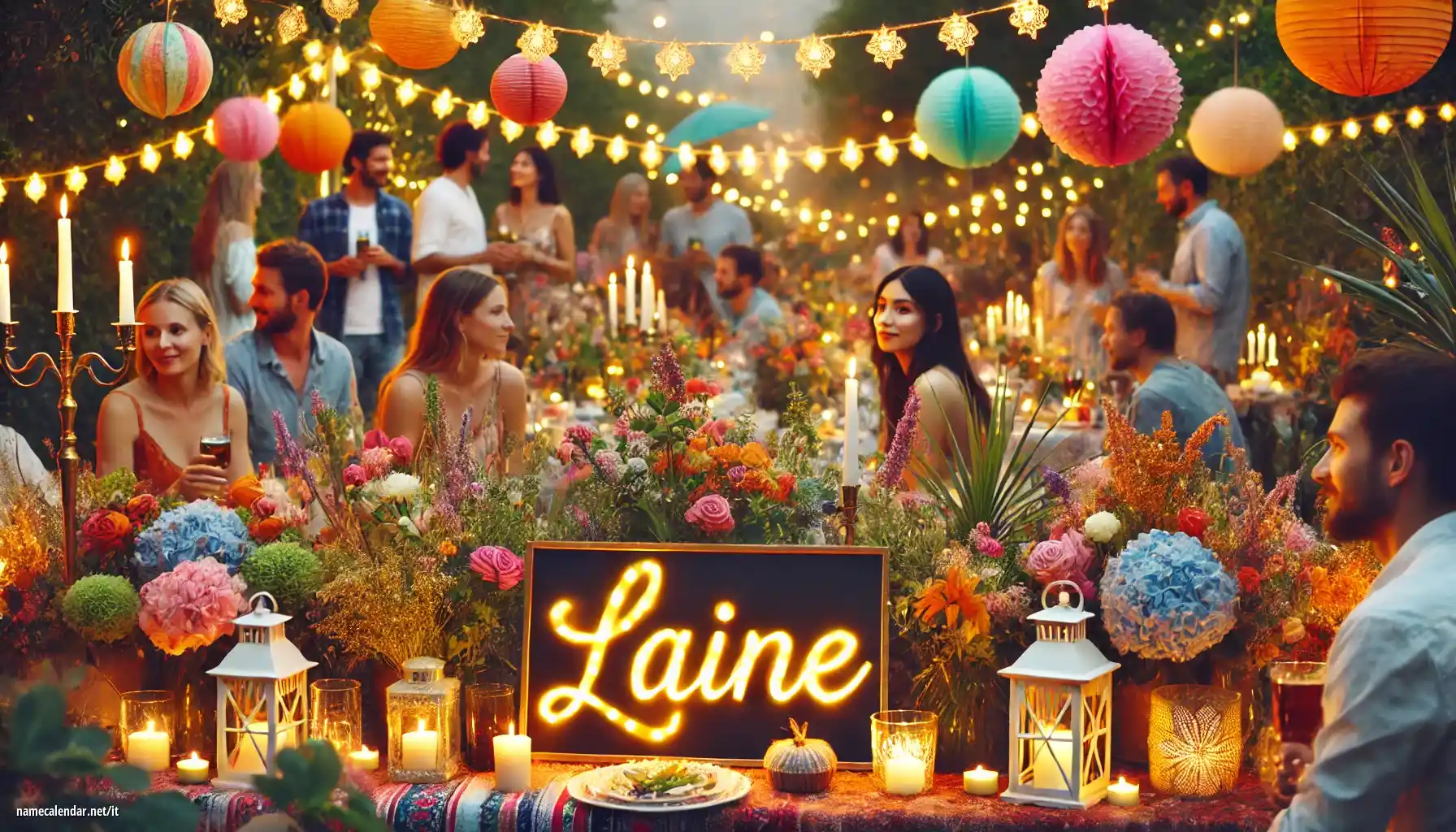 Celebrazione dell'onomastico e del nome - Laine