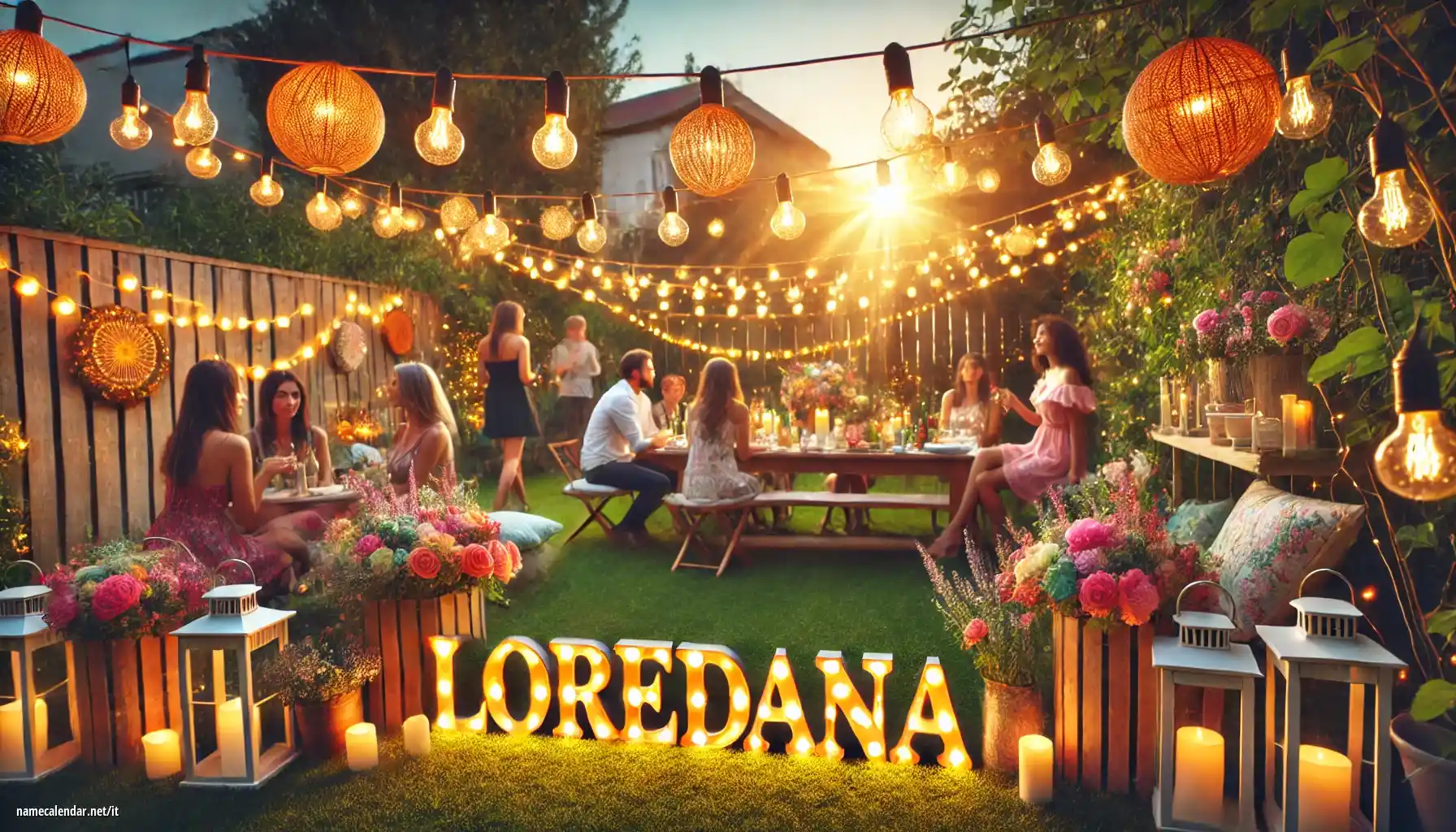 Celebrazione dell'onomastico e del nome - Loredana