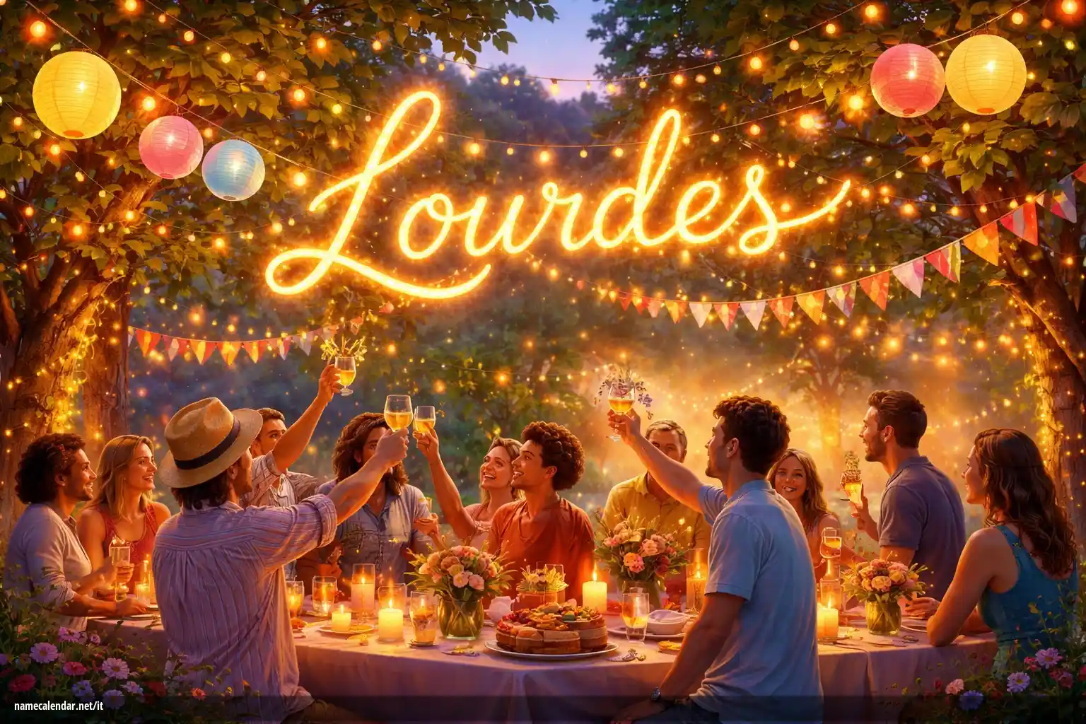 Celebrazione dell'onomastico e del nome - Lourdes