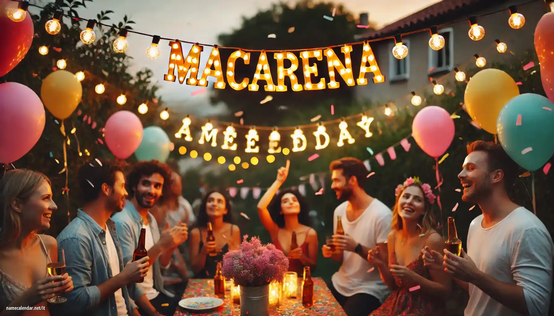 Celebrazione dell'onomastico e del nome - Macarena