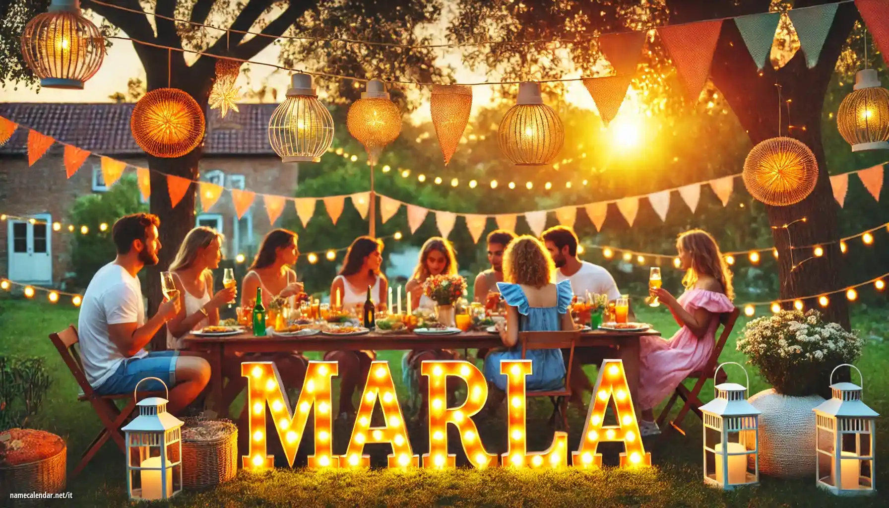 Celebrazione dell'onomastico e del nome - Marla