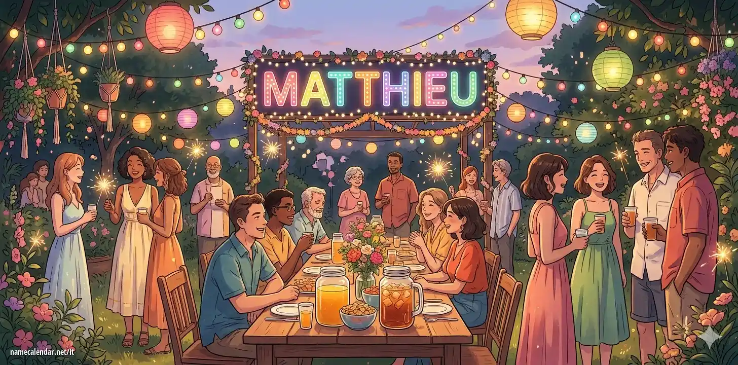 Celebrazione dell'onomastico e del nome - Matthieu