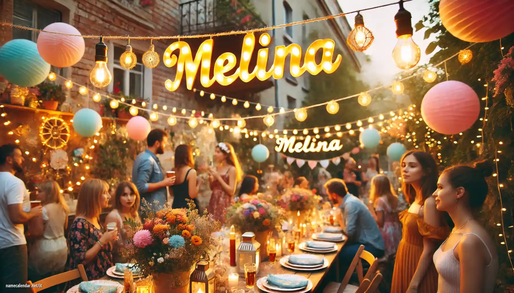 Celebrazione dell'onomastico e del nome - Melina