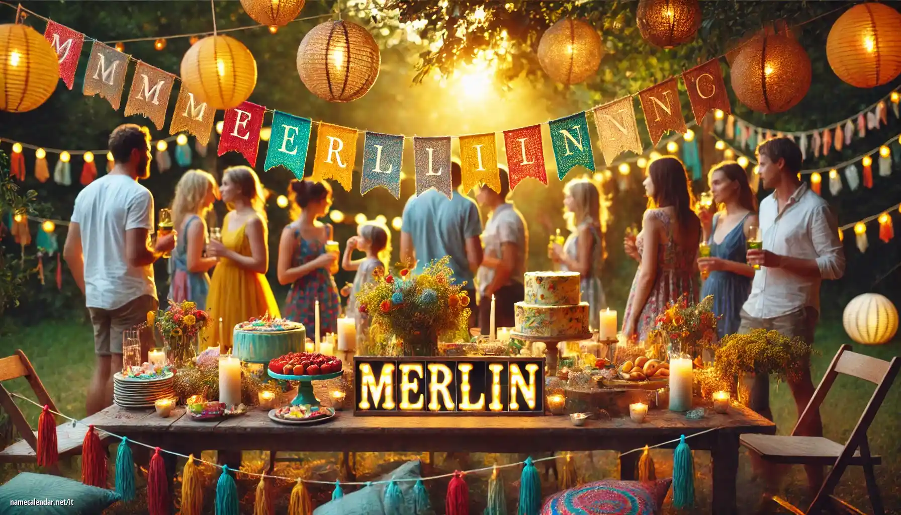 Celebrazione dell'onomastico e del nome - Merlin