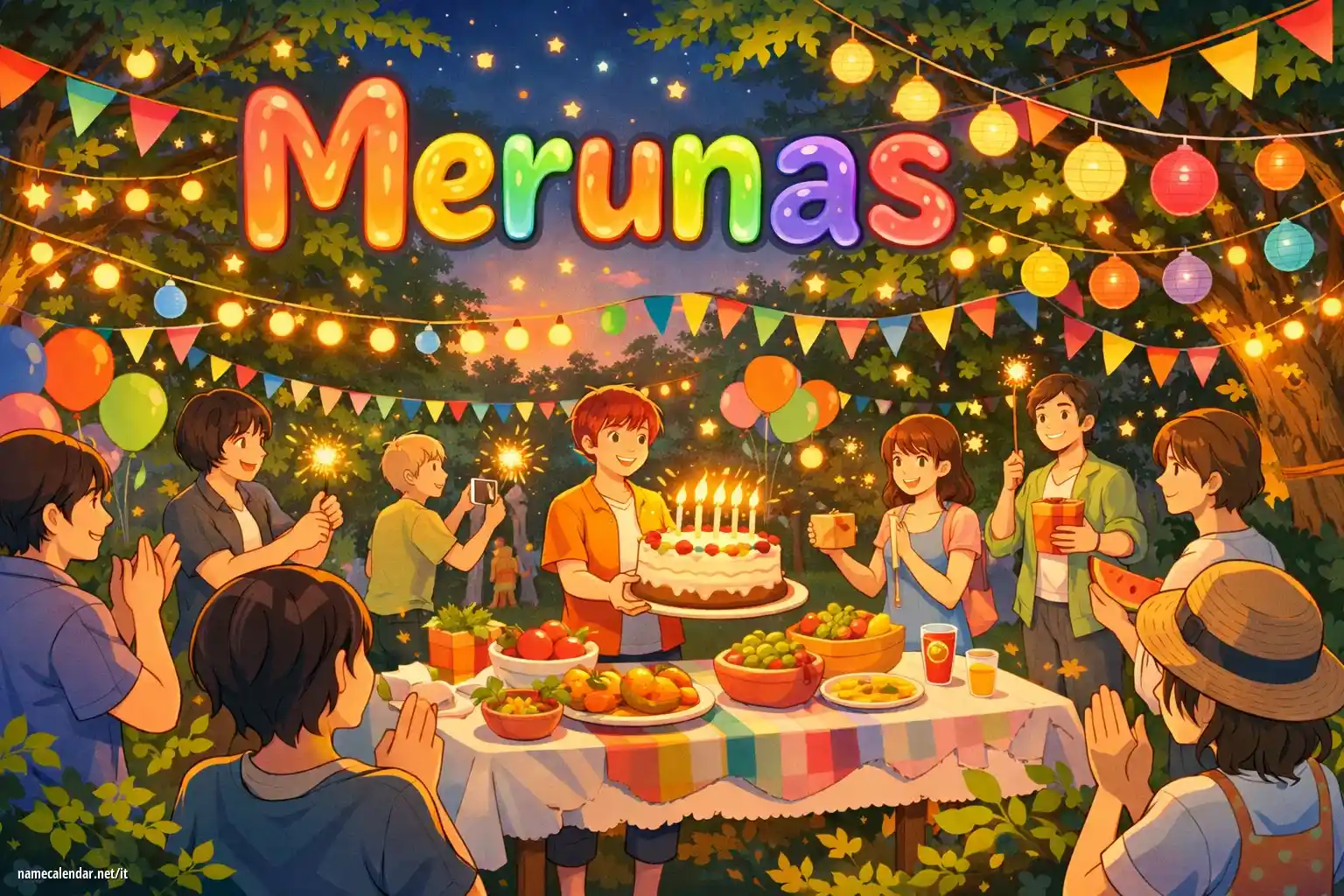 Celebrazione dell'onomastico e del nome - Merunas