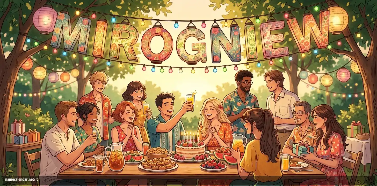 Celebrazione dell'onomastico e del nome - Mirogniew