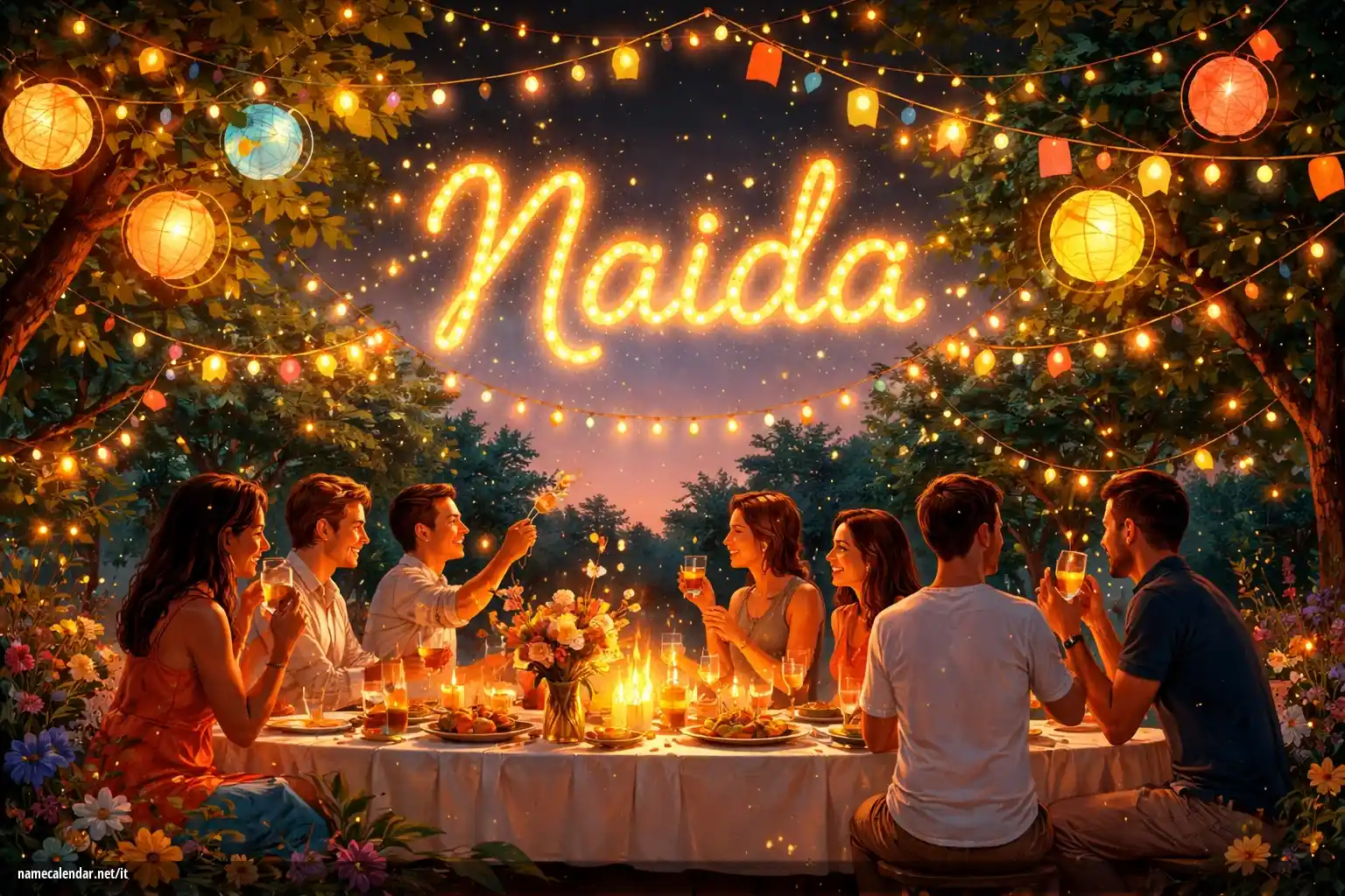 Celebrazione dell'onomastico e del nome - Naida