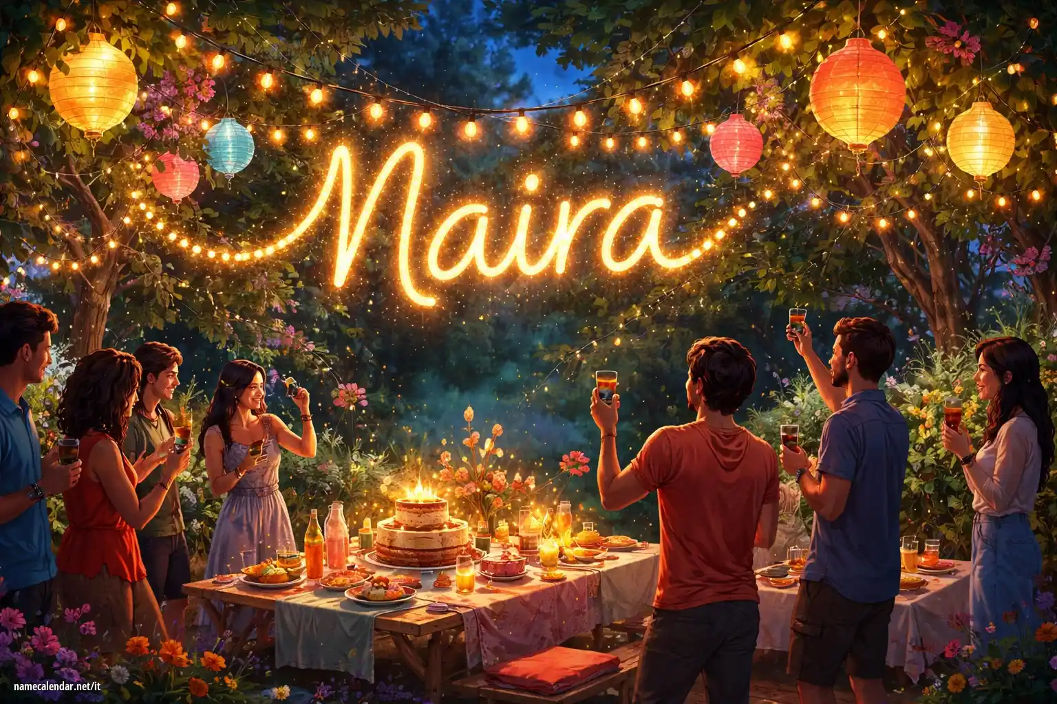 Celebrazione dell'onomastico e del nome - Naira
