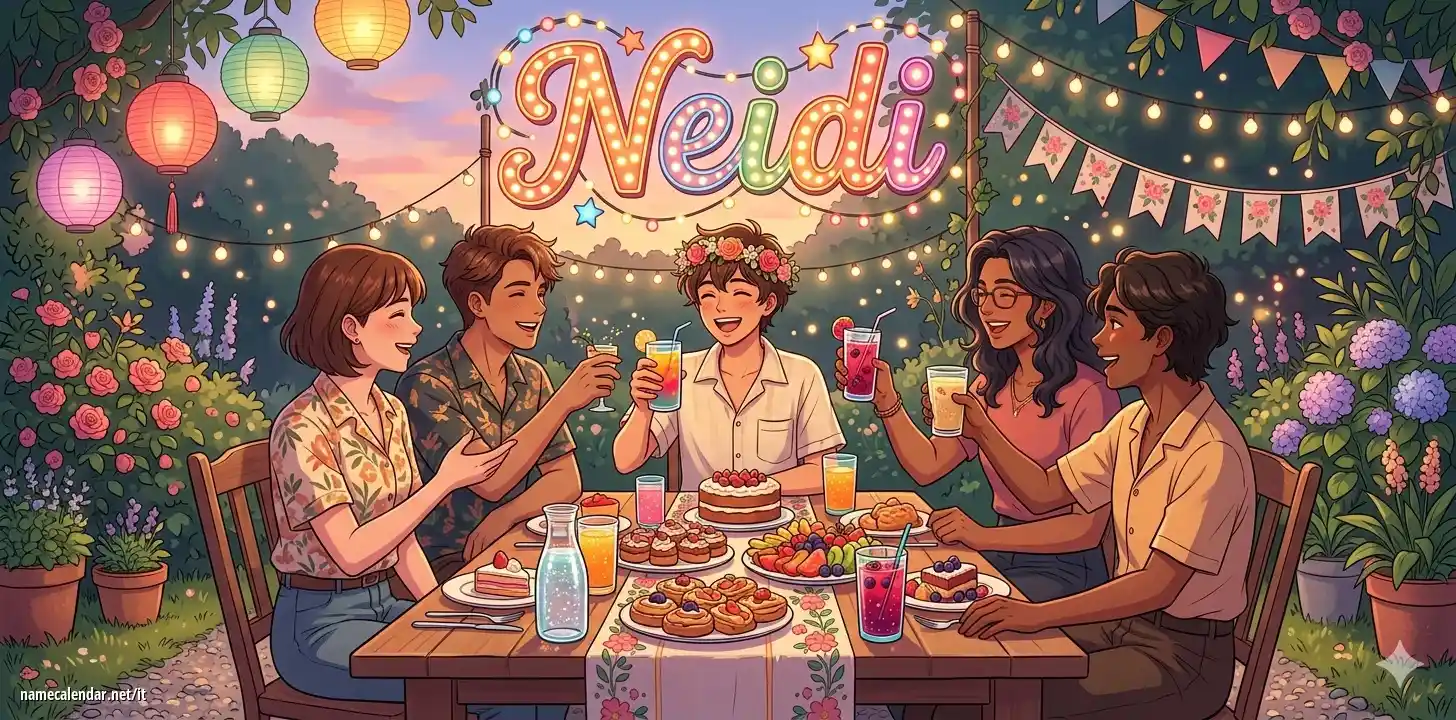 Celebrazione dell'onomastico e del nome - Neidi