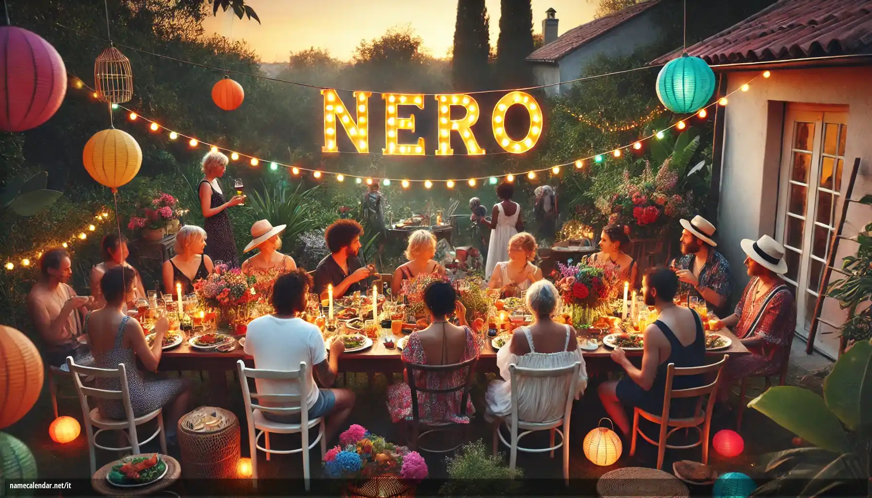 Celebrazione dell'onomastico e del nome - Nero