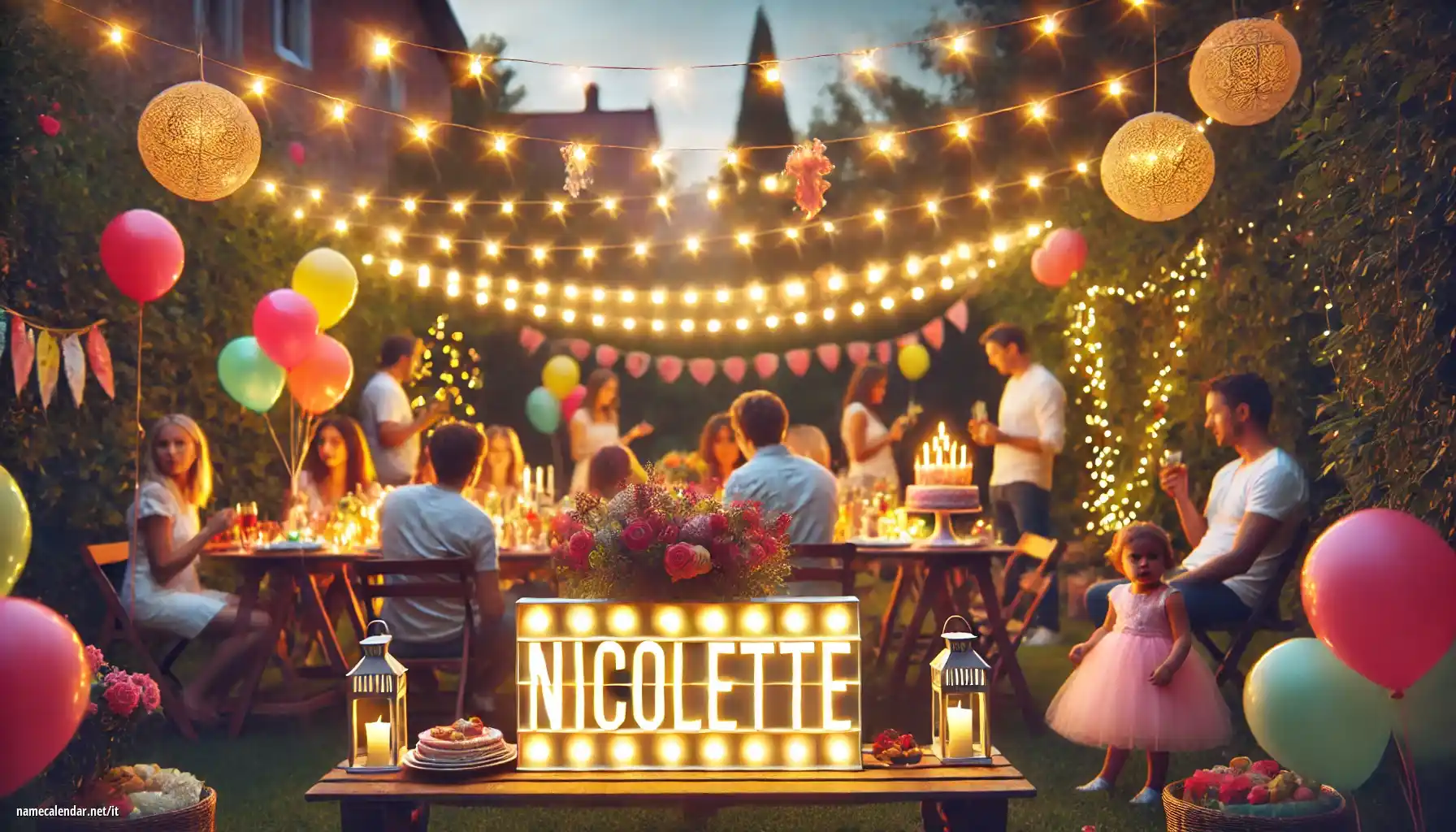 Celebrazione dell'onomastico e del nome - Nicolette