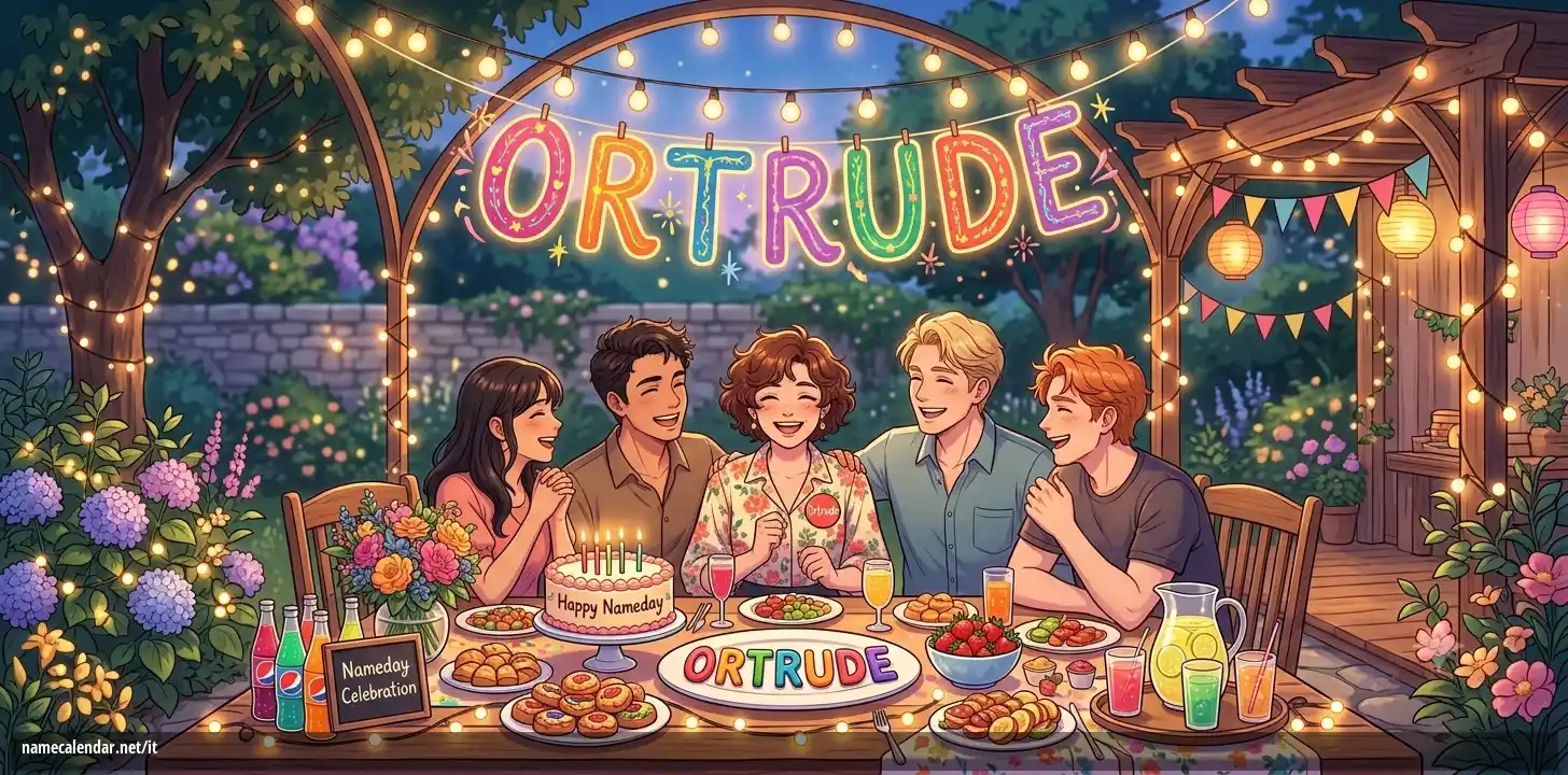 Celebrazione dell'onomastico e del nome - Ortrude