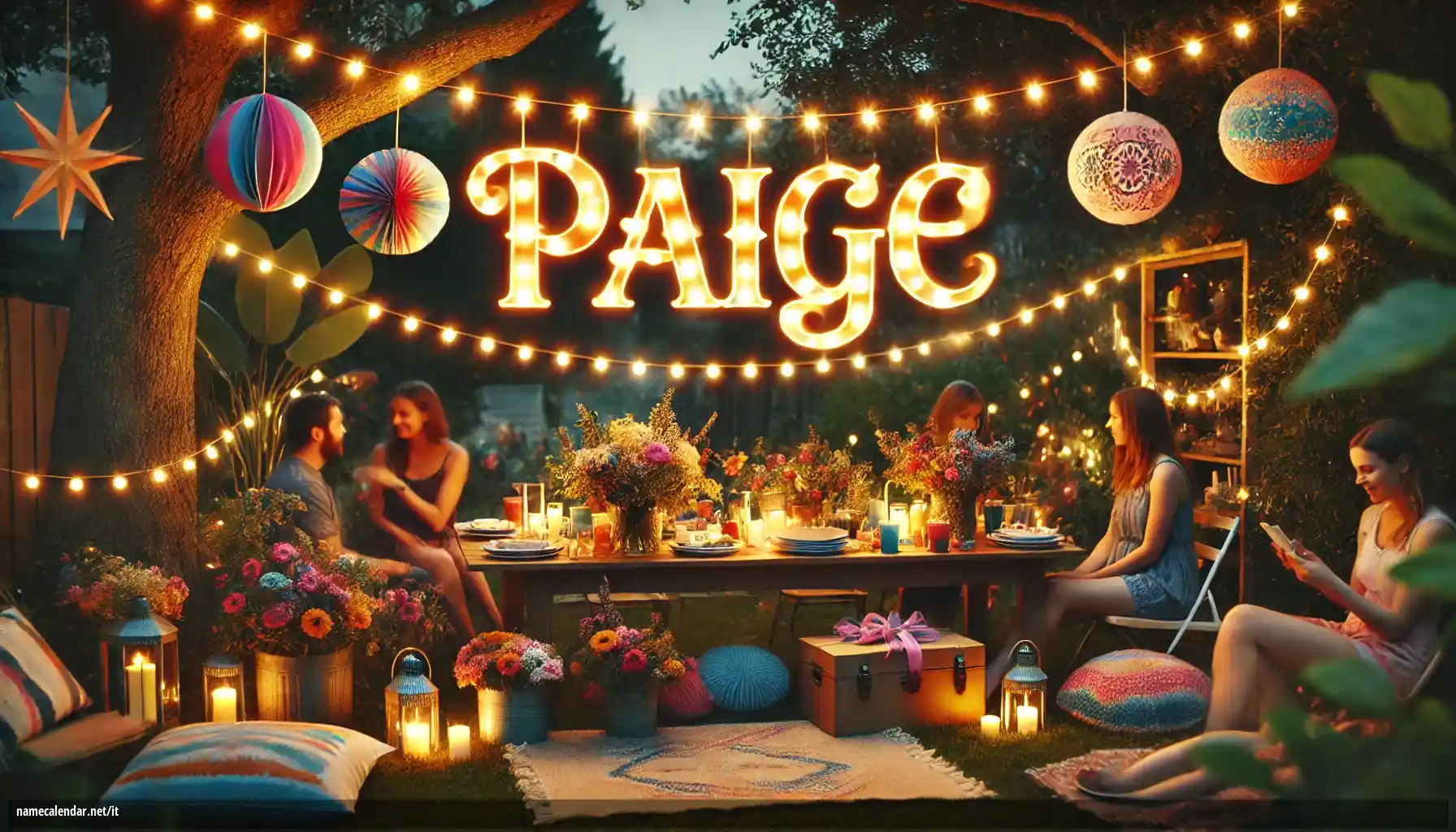 Celebrazione dell'onomastico e del nome - Paige