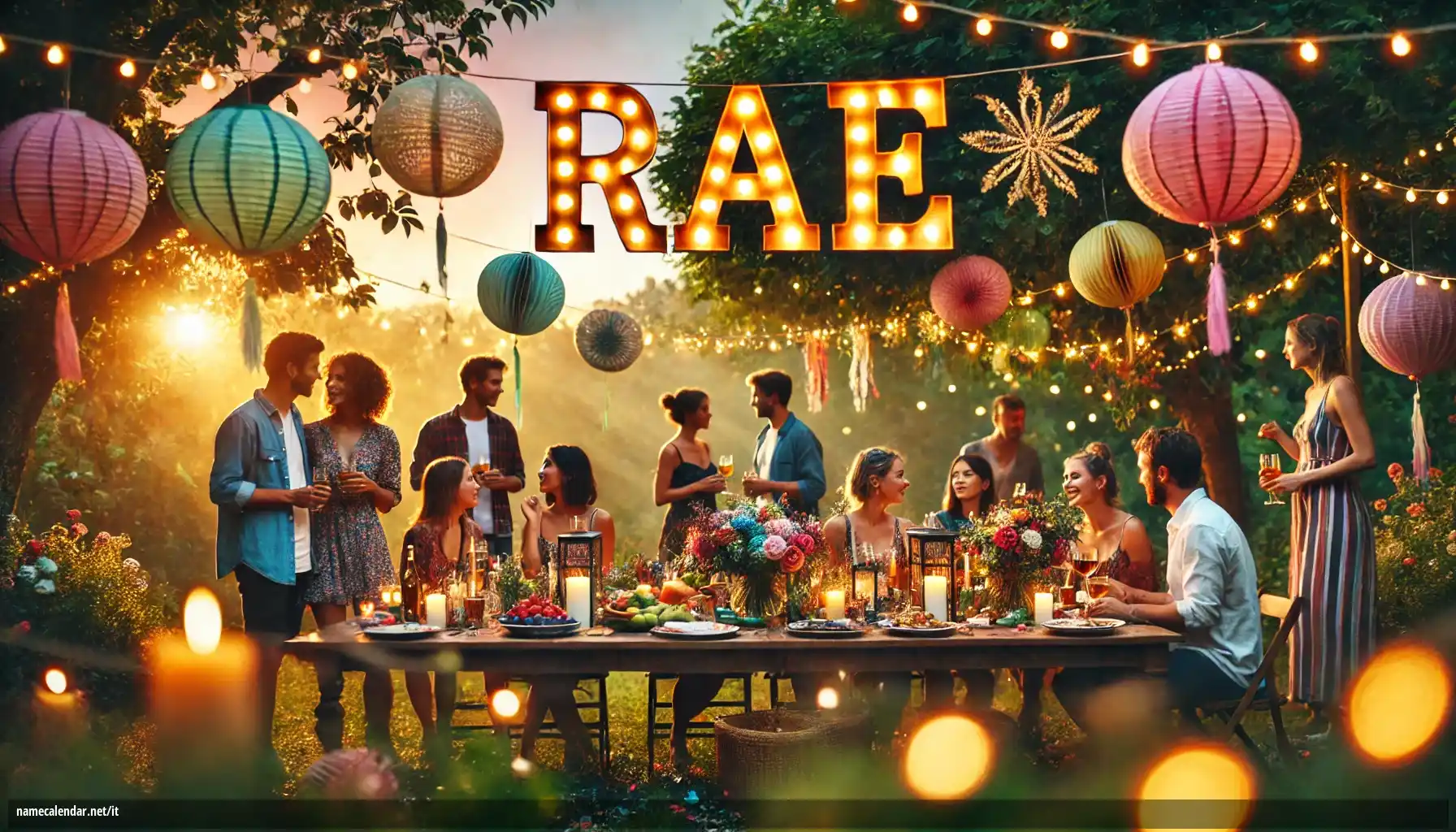 Celebrazione dell'onomastico e del nome - Rae